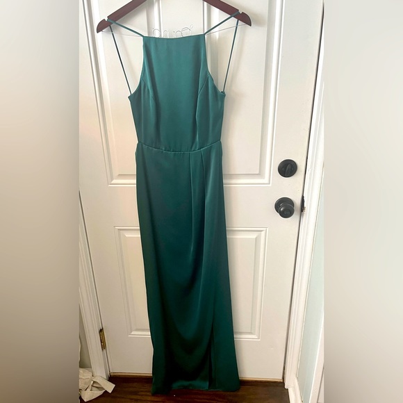 ASOS Drape Front Open Back Maxi Dress - Picture 3 of 4